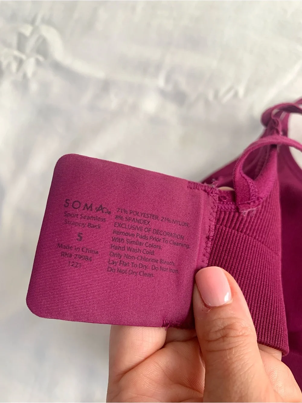 Soma Sport Seamless Bra Strappy Back. Small
